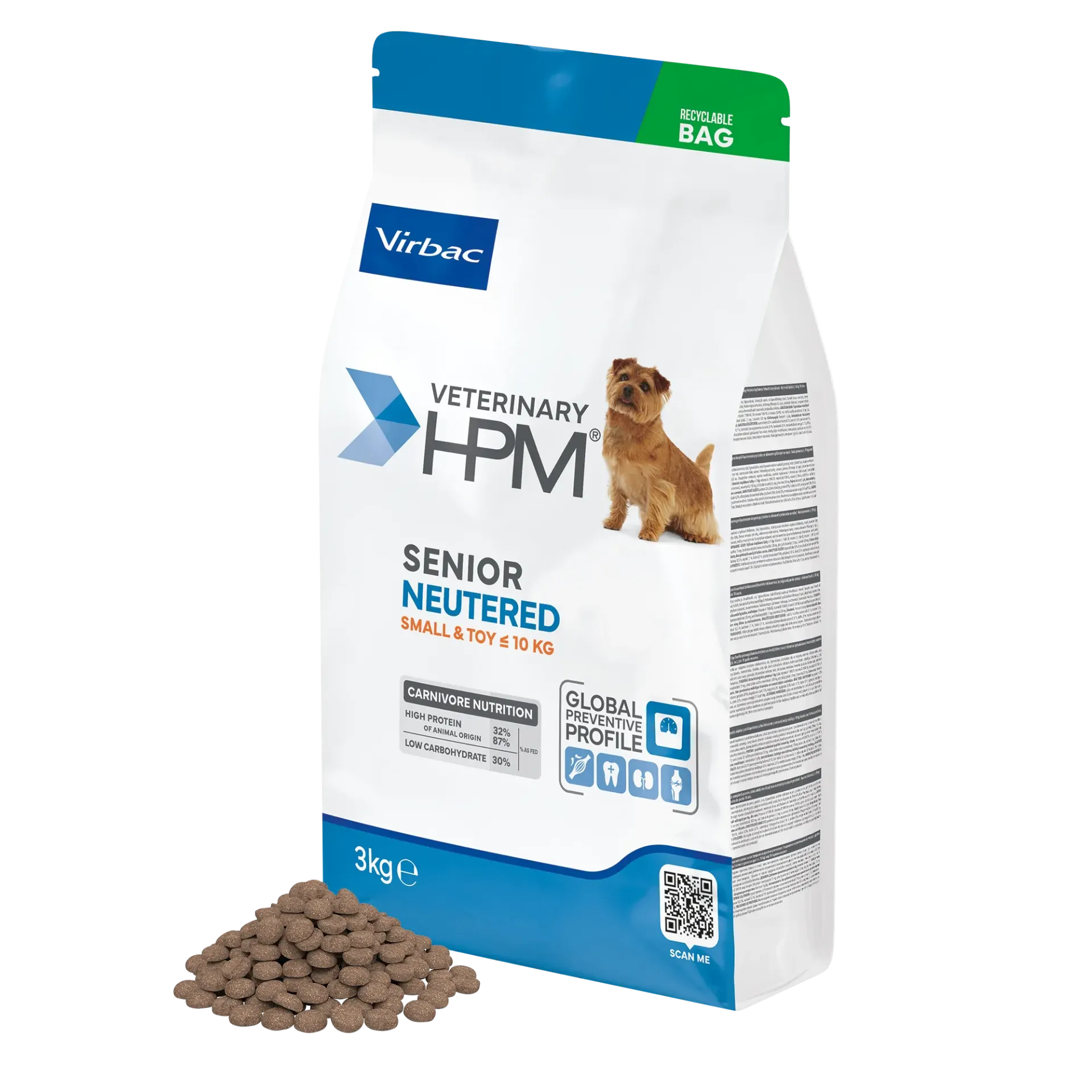 HPM® Senior Neutered Dog Small & Toy 3kg