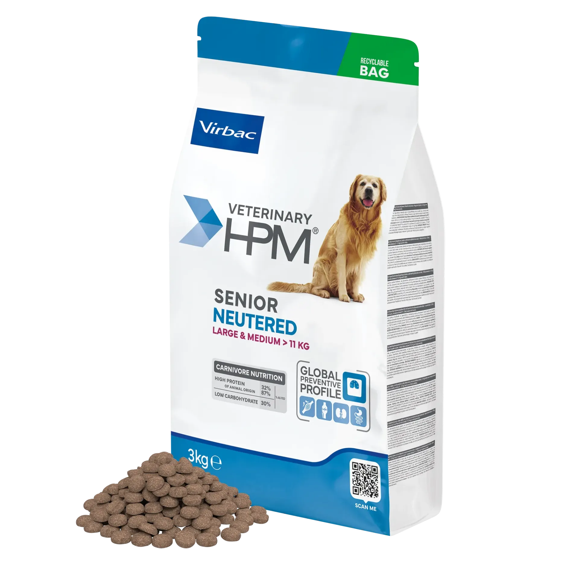 HPM® Senior Neutered Large & Medium Dog 3kg