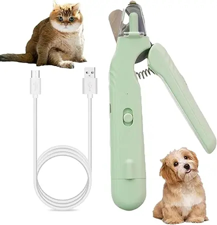 Pet LED nagelknipper en vijl (wit)