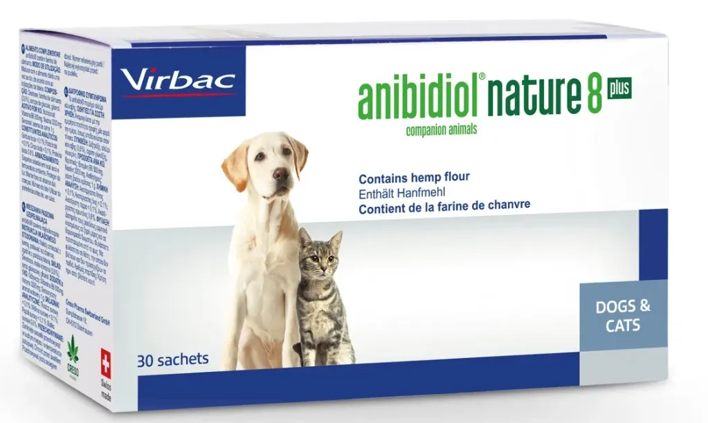 Anibidiol Nature 8 Plus hond en kat 30 zakjes CBD