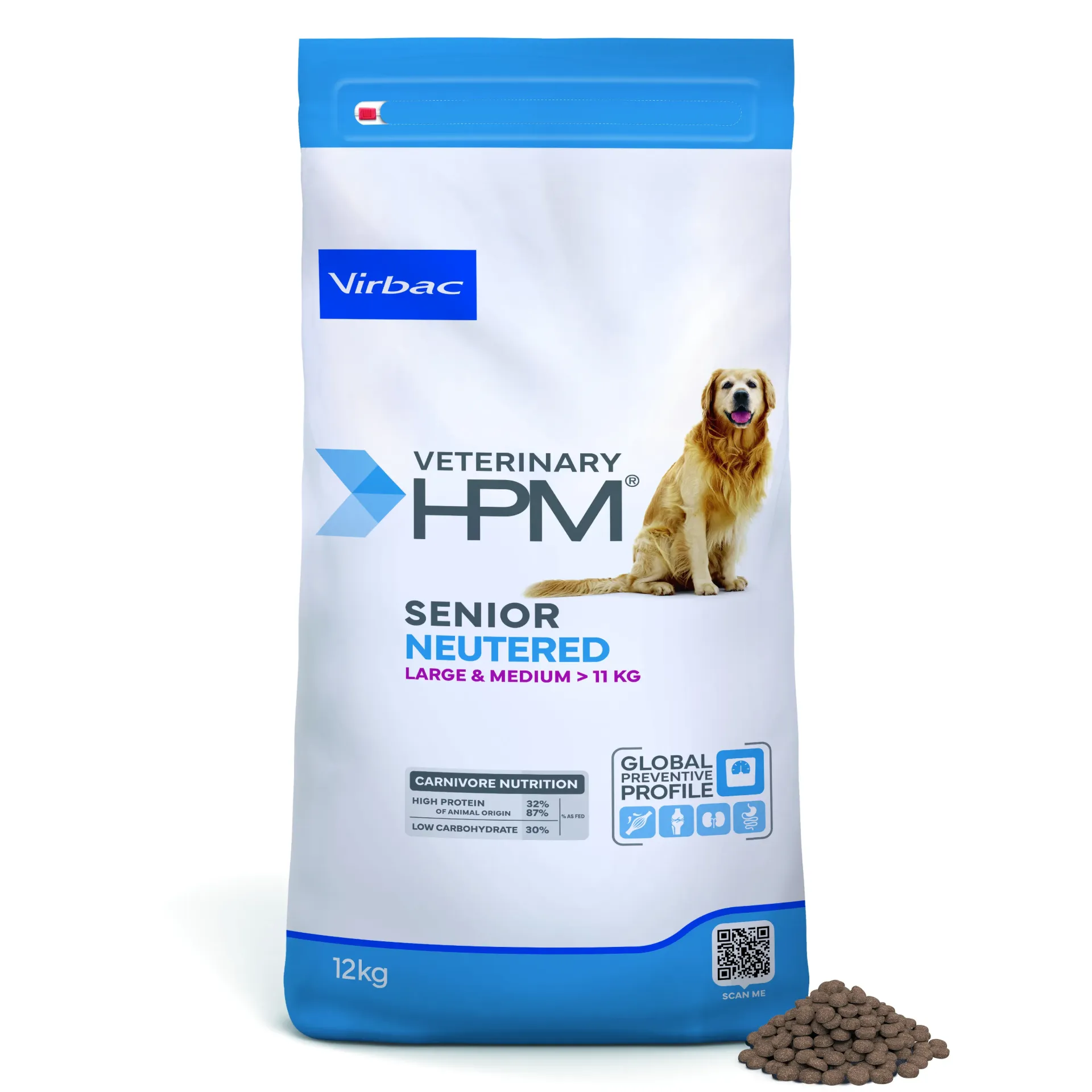 Virbac Veterinary Hpm Senior Neutered Dog Large 12kg