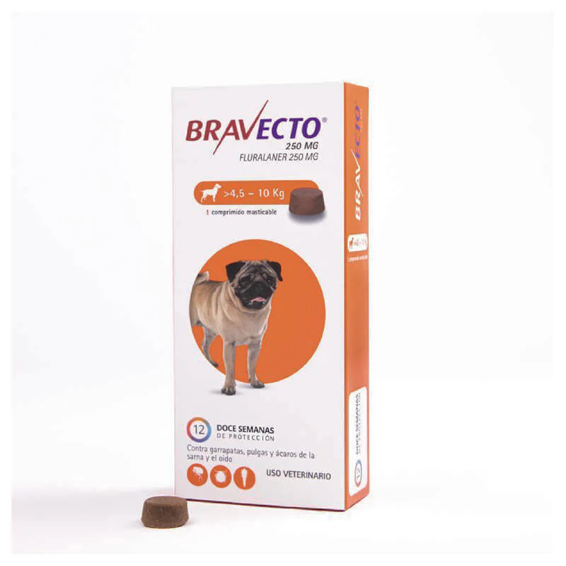 Bravecto Kl Hond (> 4.5kg-10 Kg) 1 Tabl