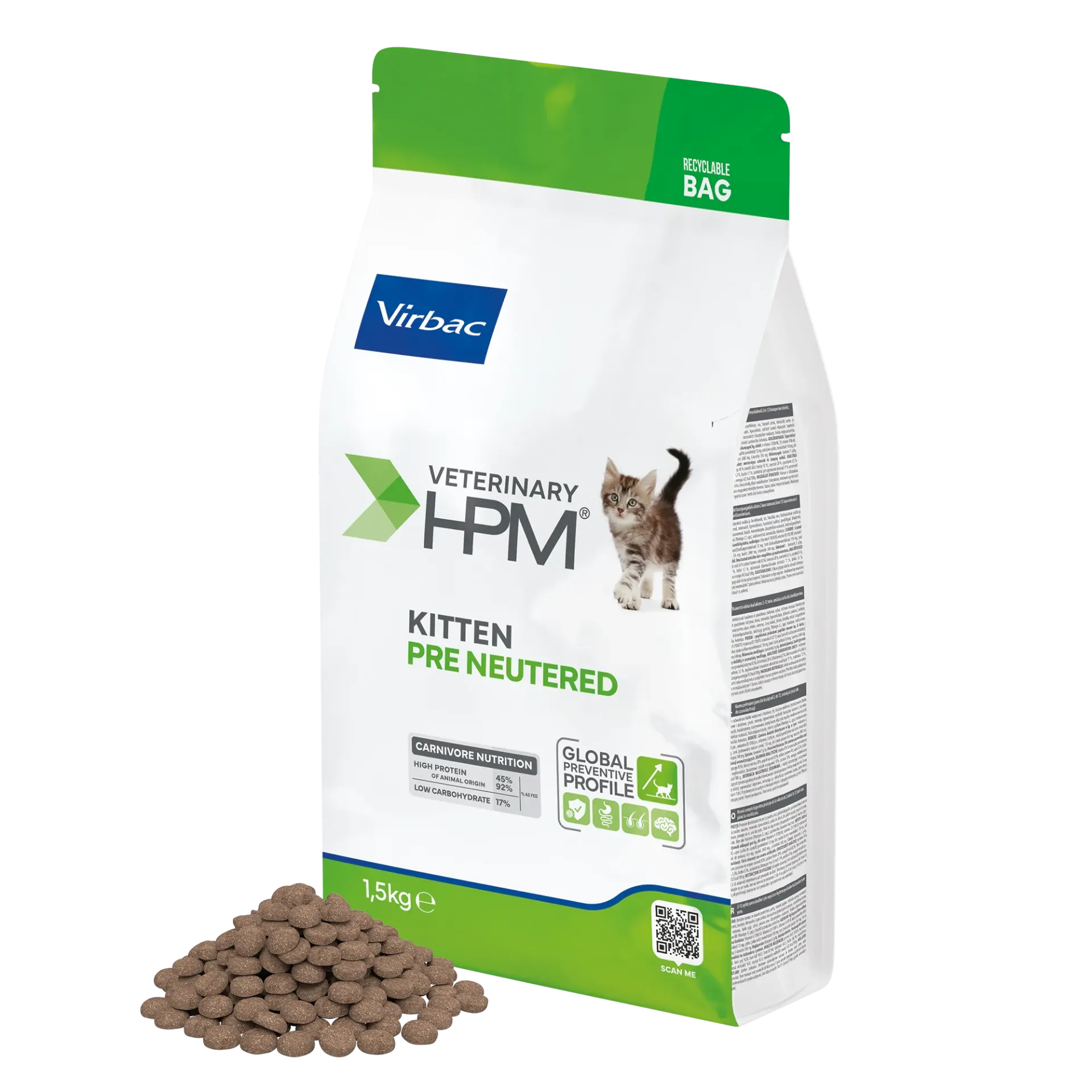 HPM® Kitten Pre Neutered Cat 1.5kg