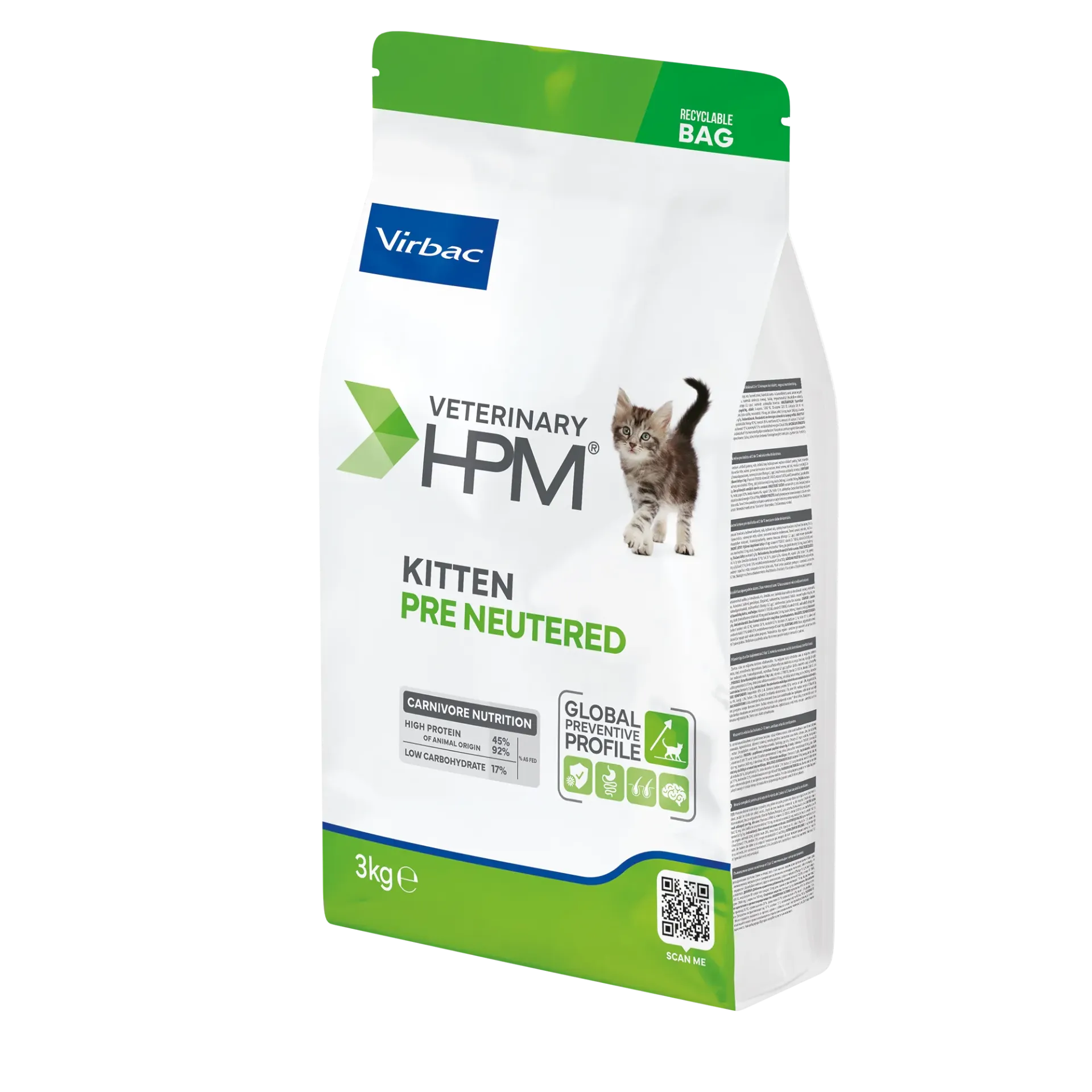 HPM®  Kitten Pre Neutered Cat 3kg
