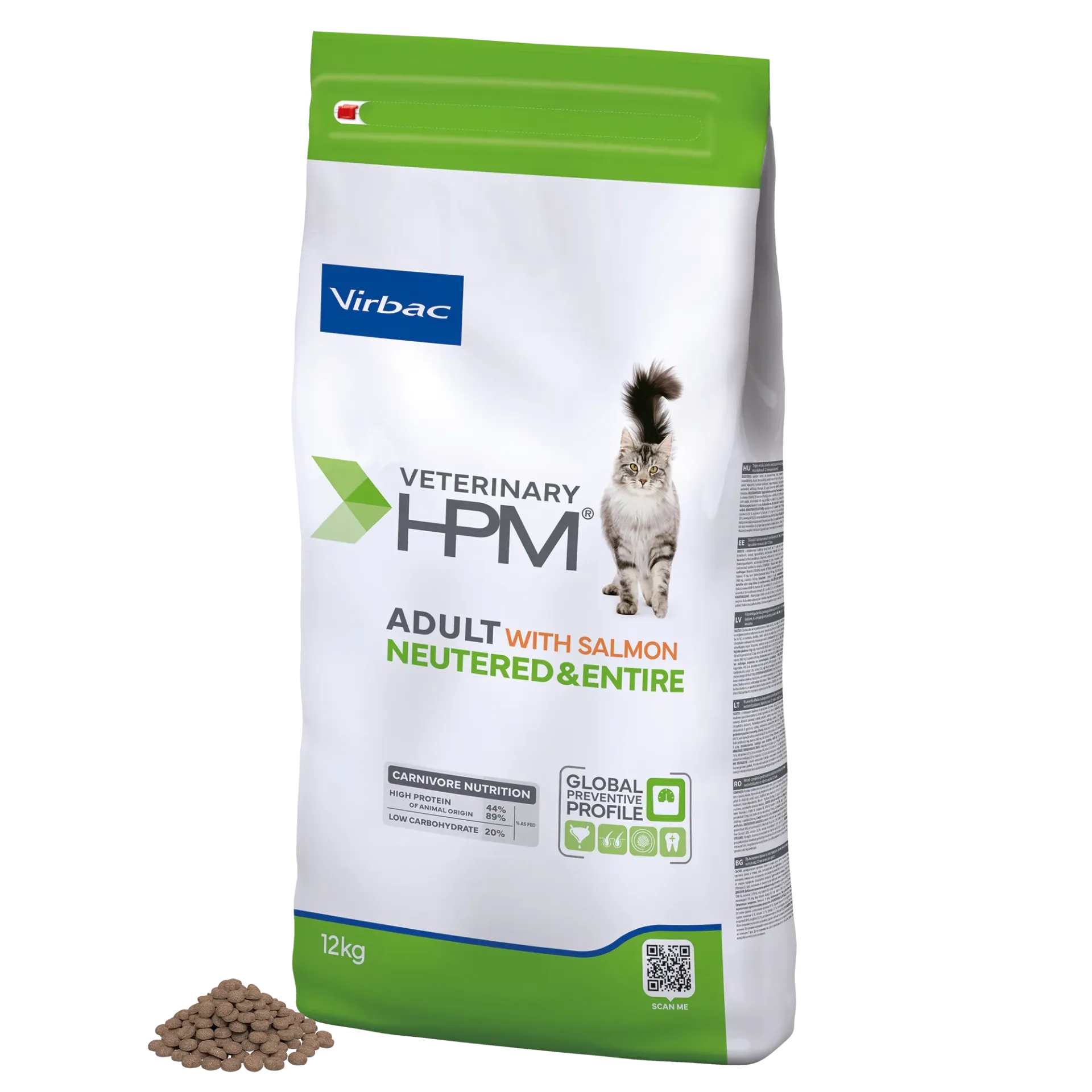 HPM® Neutered & Entire Cat Salmon 12kg
